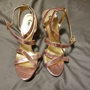 Fioni Night Rose Gold Heels